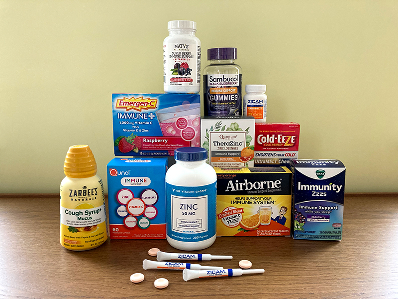 Supplements A collection of some of the zinc supplements available in pharmacies.